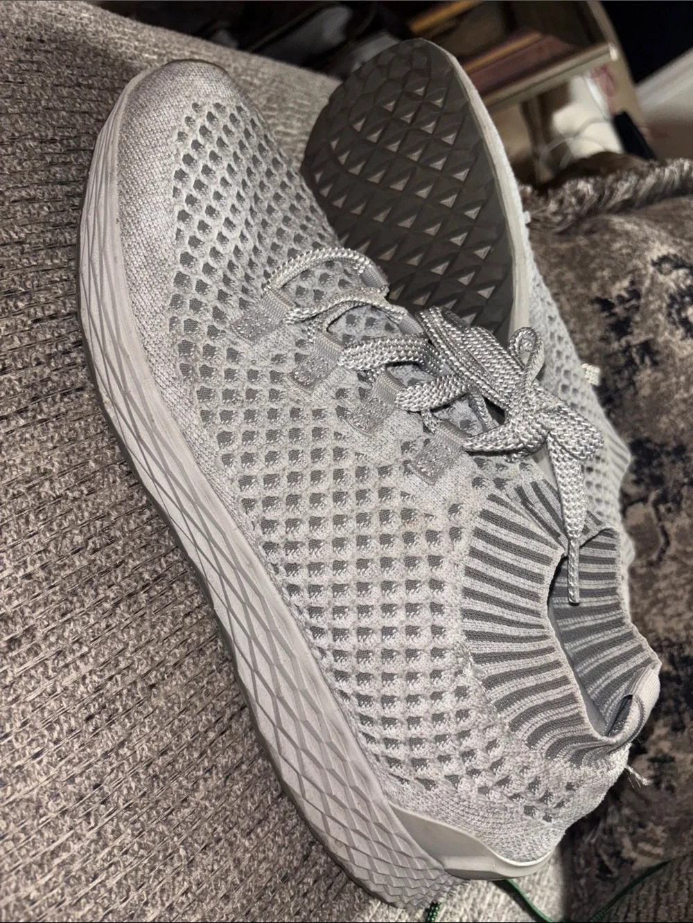NOBULL Men’s Knit Trainer — Light Gray Size 14